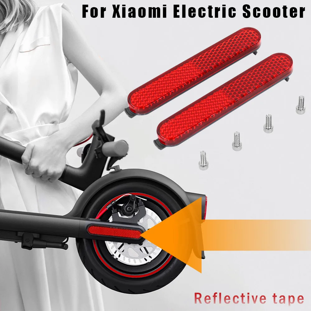 Electric Scooter Wheel Cover Protect Shell Night Safety Decoration Spare Parts Side Reflective Strap For Xiaomi Pro2 1S M365 Mi3