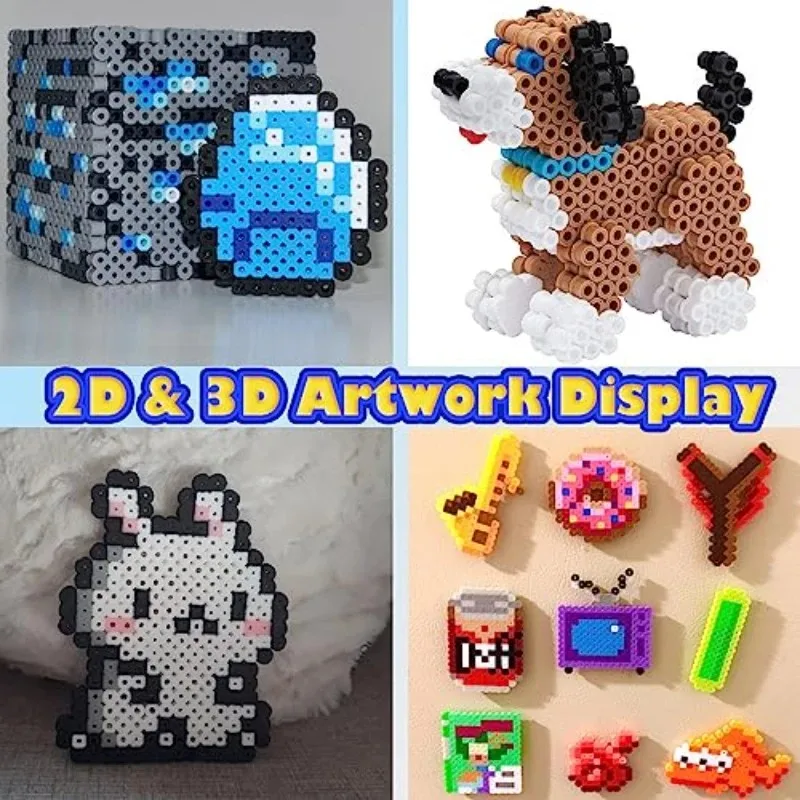 1000/10000개 2.6mm 미니 비즈 - 작은 픽셀 수제 비즈, DIY 쥬얼리 제작, 수제 픽셀, 팔찌, 목걸이에 적합