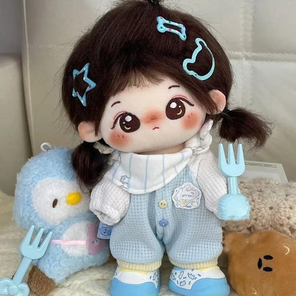 Jumpsuit 20cm Cotton Doll Clothes Rabbit Pattern Cartoon Cute Doll Clothes Dress Up Cute Cotton Doll's Clothes 20cm Cotton Doll