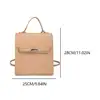 Women Backpack Purse with Adjustable Strap PU Leather Shoulder Bag Solid Color Handbag Casual for Shopping School Commuter 6