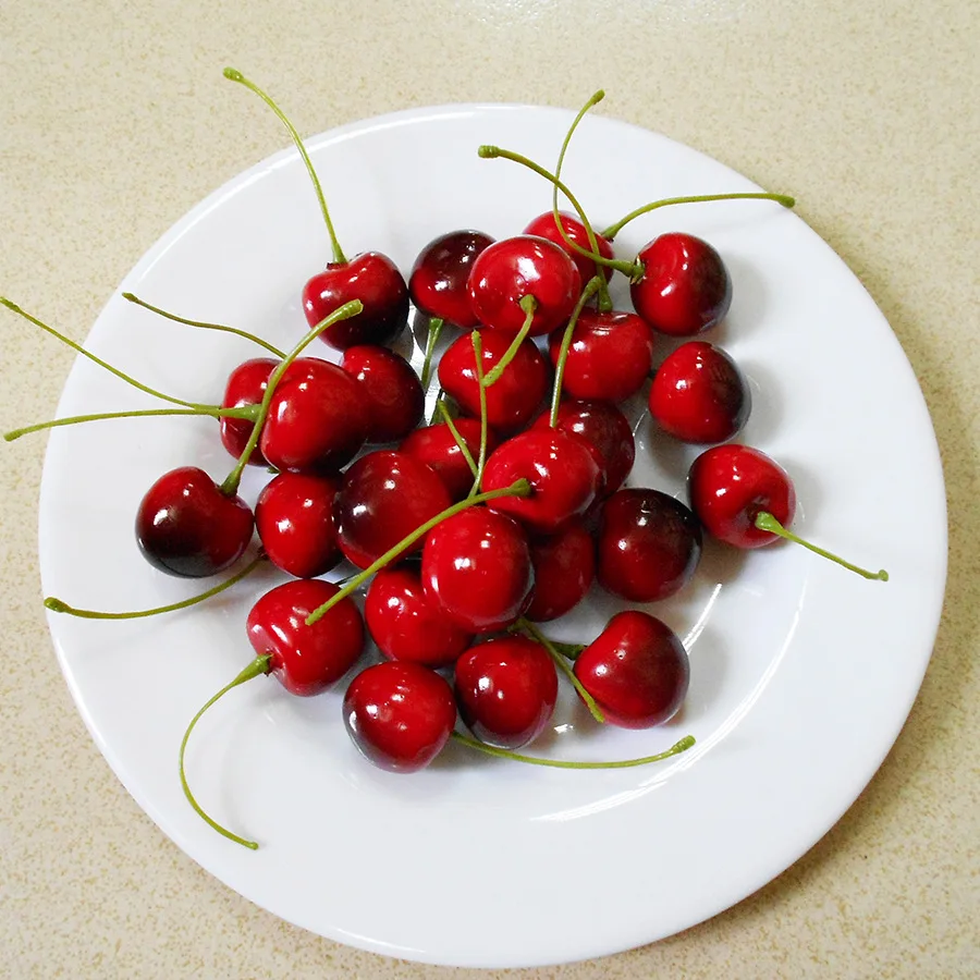 30 قطعة محاكاة الكرز وهمية الكرز زخرفة الحرفية الفاكهة الاصطناعية نموذج الغذاء التصوير الدعائم ديكور الحفلات ديكور المنزل