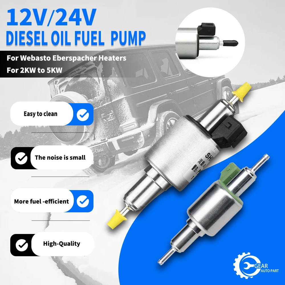 12V/24V For 2KW to 5KW For Webasto Eberspacher Heaters Truck Oil Fuel Pump Air Parking Heater Pulse Metering Pump 22ml