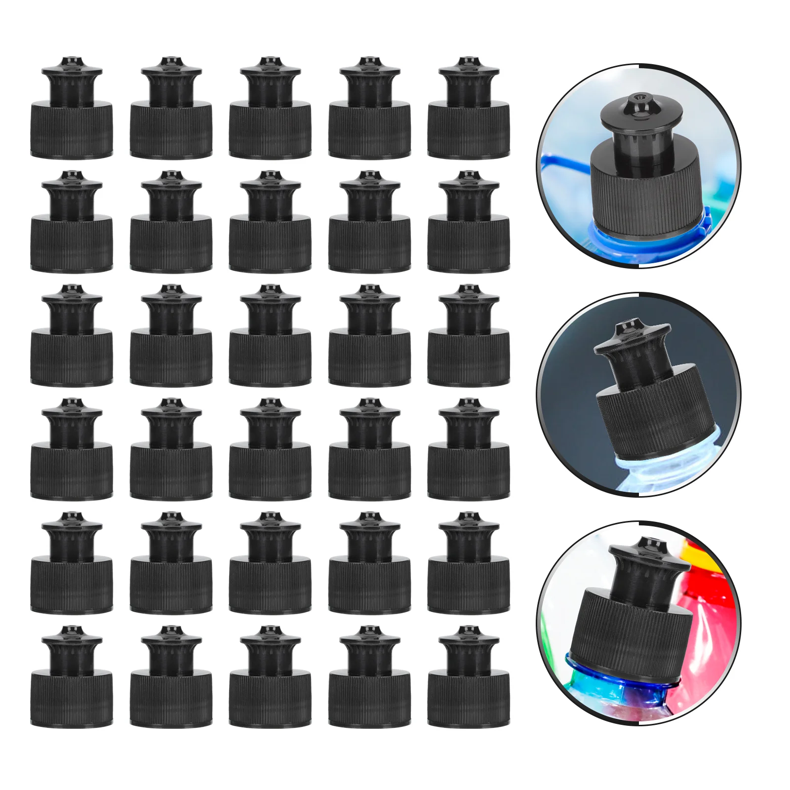 

30 Pcs Sports Bottle Cap Caps Replacement Tops Water Mineral Pe Child Toddler Portable Kettle