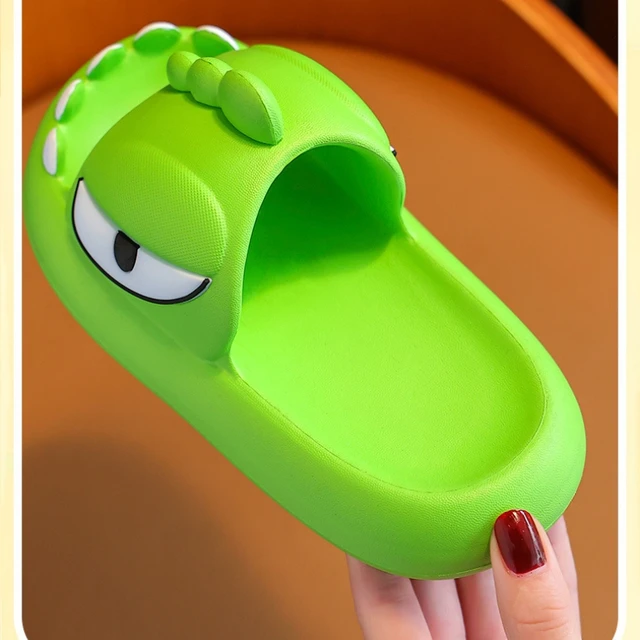 Cartoon Crocodile Children Slippers Non-slip Home Bathroom Shoes