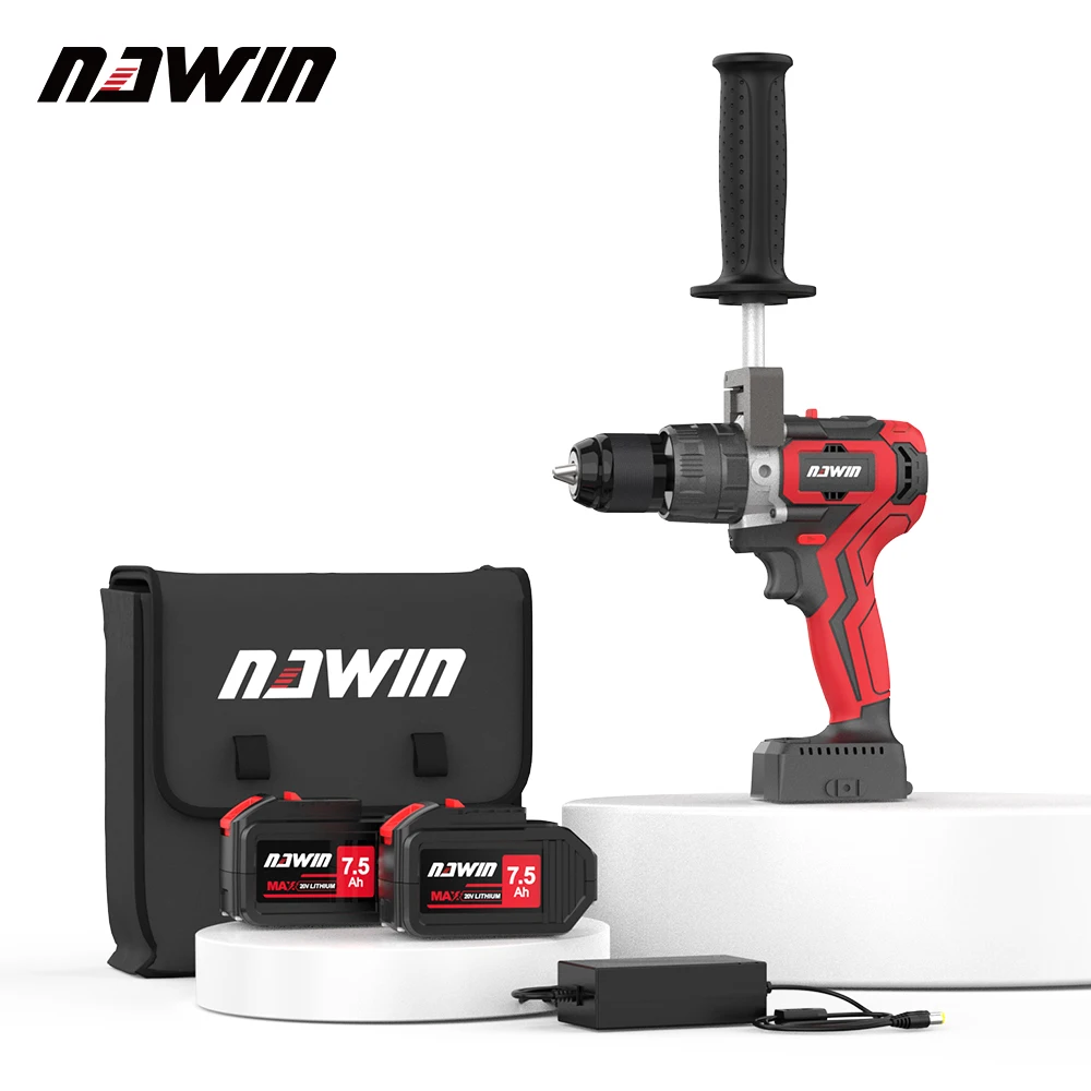 Бесщеточная литиевая ударная электрическая отвертка, ледовая дрель, отвертка для рыбалки, патрон 13 мм, 125 нм, Электрическая дрель с высоким крутящим моментом