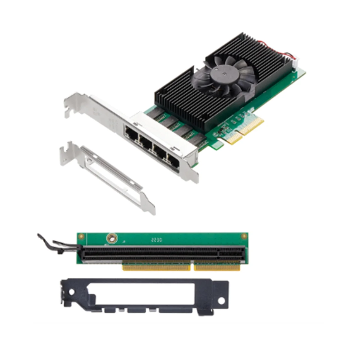 

I225 Chips 4 Port 2.5G RJ45 Network Adapter PCIe X4 4 Port 100/1000M/2500Mbp Gigabit Ethernet Network Lan Card