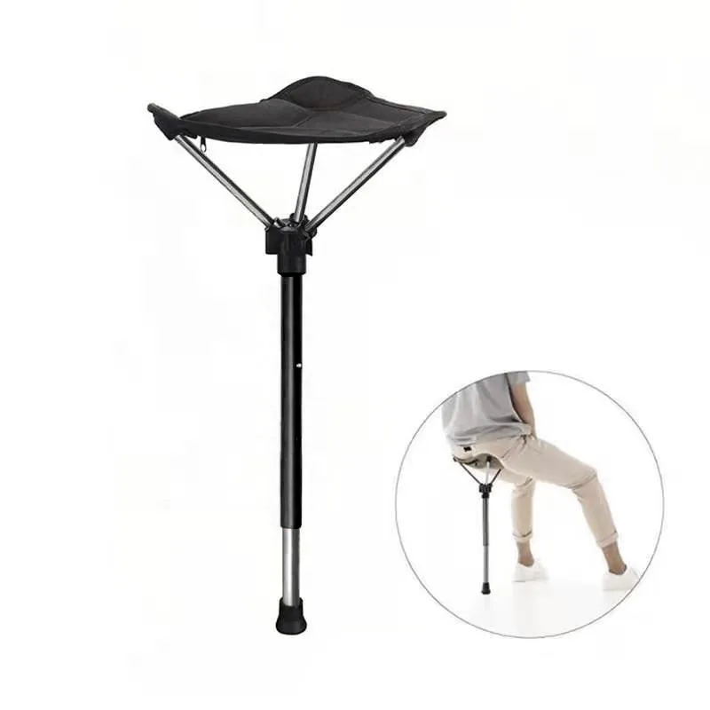 Standing Support Stool Camping Chair Outward Extended Retractable Subway Queue Artifact Portable Folding Stool Seat Fishing