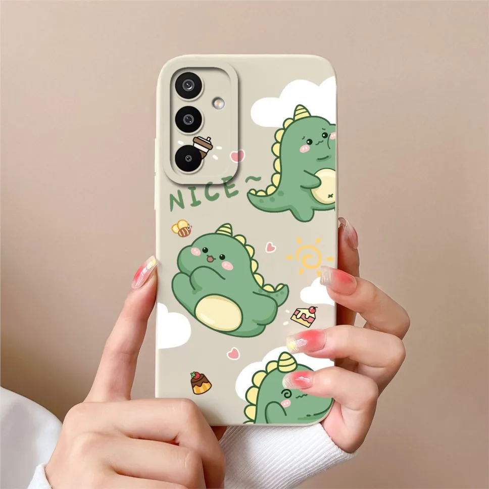 Lovely Dinosaur Silicone Soft Phone Case - Shockproof Cover