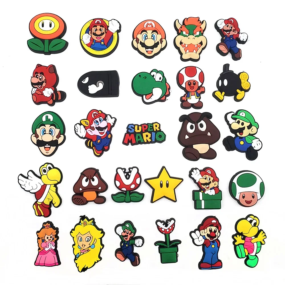 Shoe Charms MINISO 27/81pcs Cartoon Series Shoe Charms Set PVC Shoe Decorations Beach Bag Accessories
