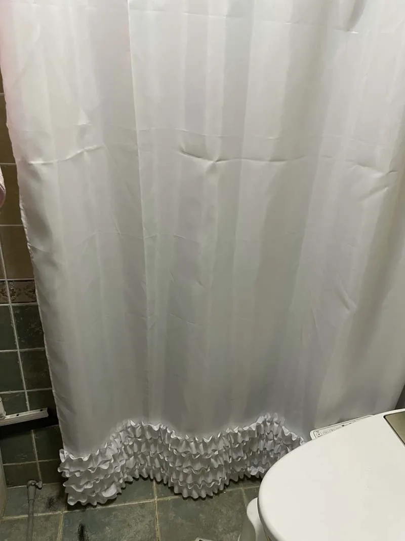 Shower Curtain Random Patterns Designs Sent 180cm X 220 Standard With Hooks Ring 