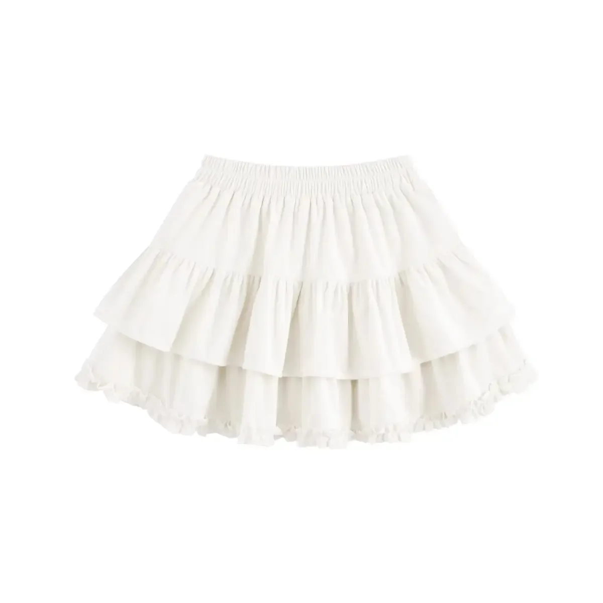 Girls Half-length Skirt with Lace Design Safety Pants Anti-light Short Puffy Cake Skirt for Summer Children's Clothing Accessori