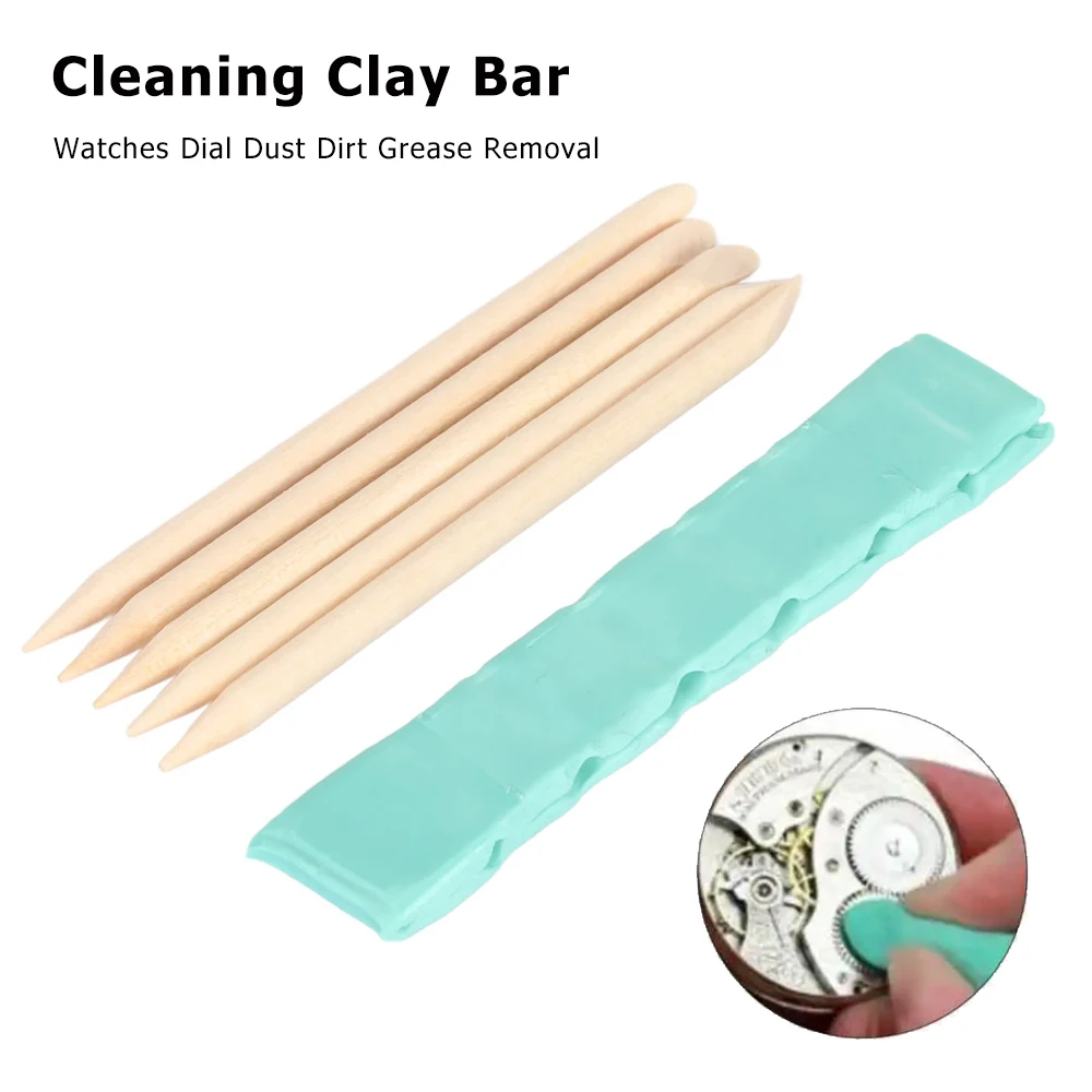 

6pcs/set Watch Movement Cleaning Clay Watch Cleaning Rubber Putty Cleaner Wristwatch Decontamination Repair Tool