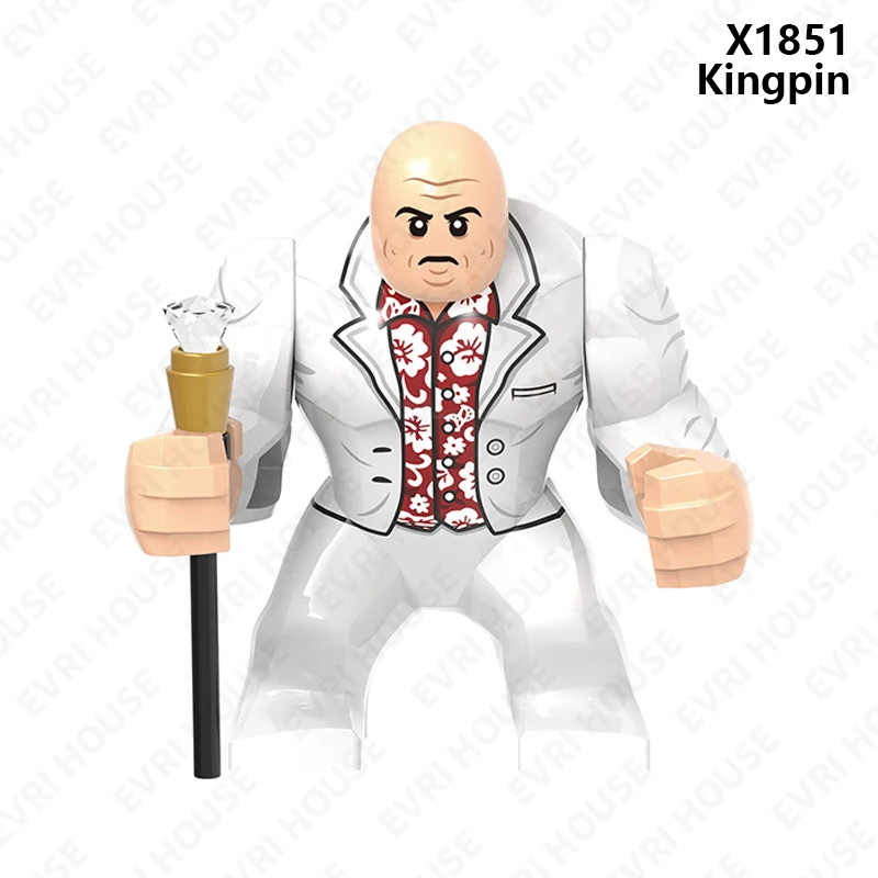 Superhero Hawkeye Kate Bishop Mini Action Figures Clint Barton Kingpin Yelena Bricks Disney Building Blocks Toys for Children