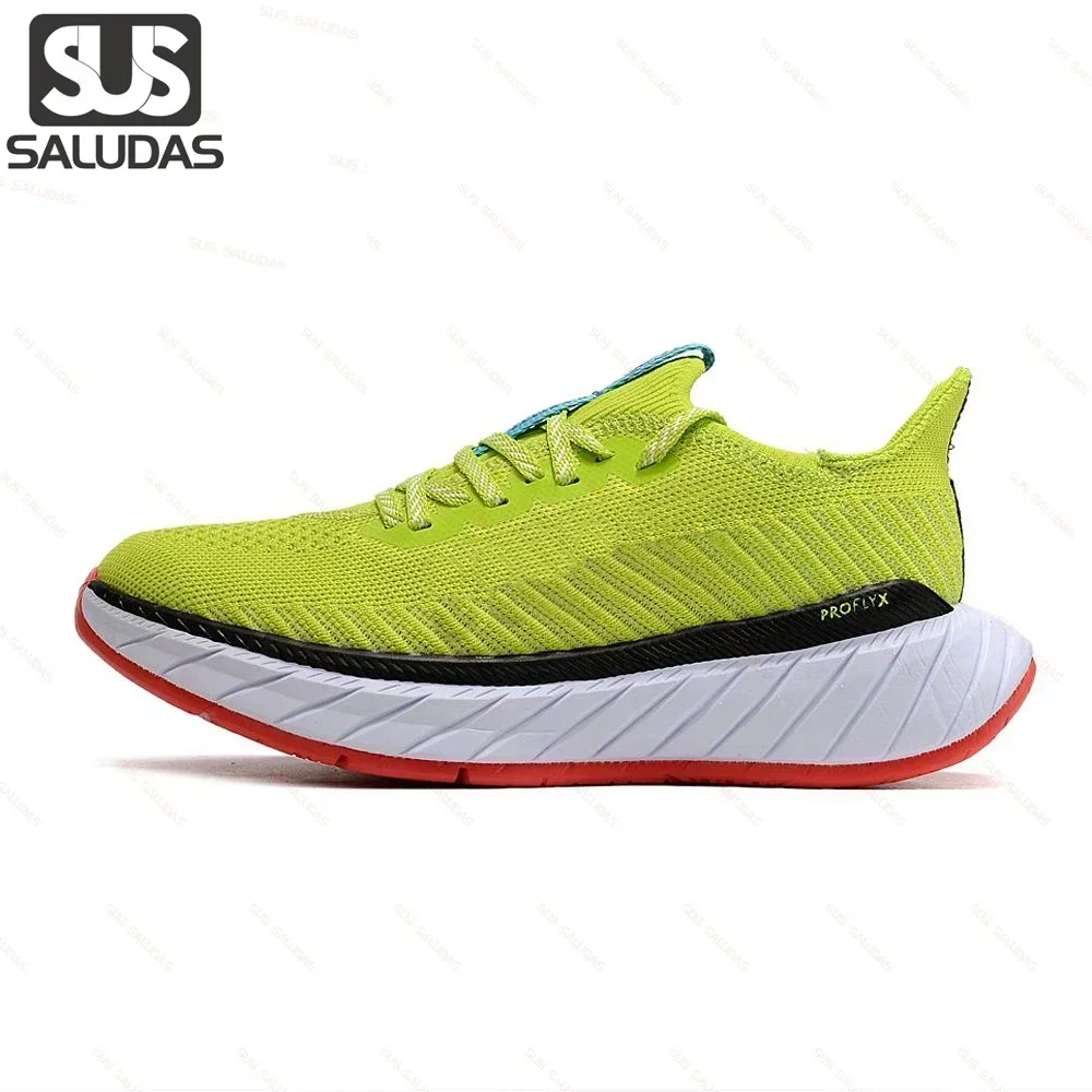 

SALUDAS Original Carbon Men Running Shoes Buffer Rebound Carbon Racing Running Shoes Mesh Cushioning Breathable Casual Sneakers