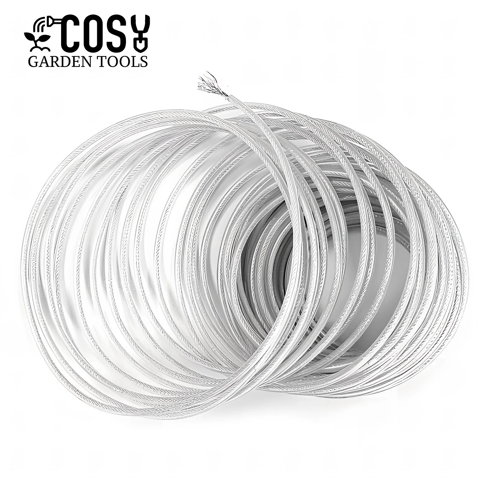 Brushcutter Trimmer Rope 3mm Steel Wire Nylon Line COSY Wear-resistant Sharp Replacement Garden Tool Accessory