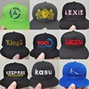 Personalized Logo Design Baseball Caps Custom Logo Sorority Cap Embroidery Monogram Color Block Baseball Caps Hip Hop Hats 2