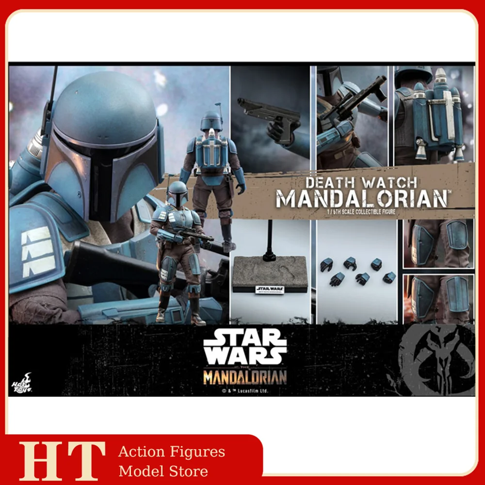 

HotToys TMS026 1/6 Male Soldier Star Wars Mandalorian Death Watch Full Set Model 12Inch Action Figure Movable Doll Collection