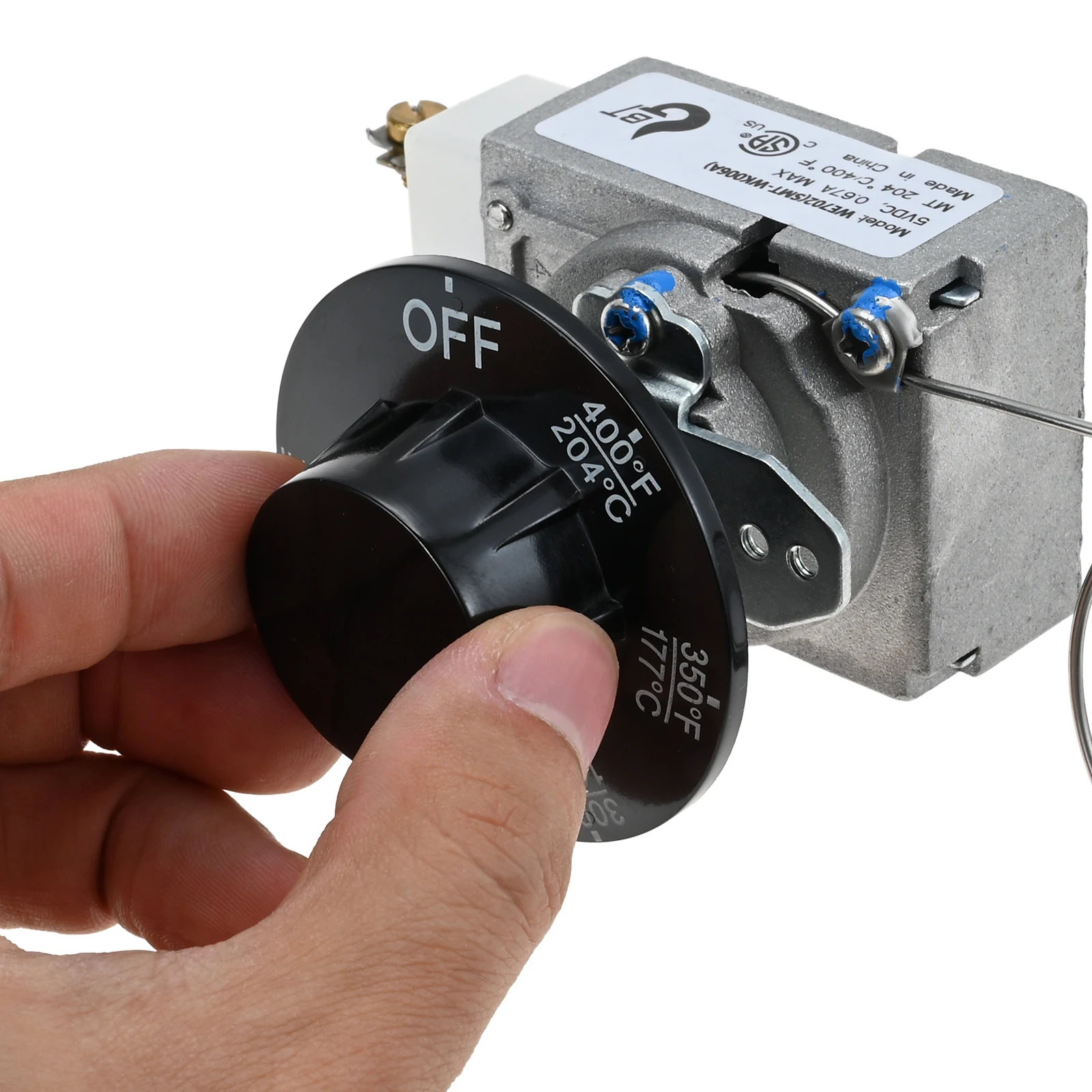 Thermostat Valve 200-400F Control Knob Switch RX-1-36 60125401 for Deep Fryer Pitco 60124501 Imperial 1175 Robertshaw 1/4" MNPT