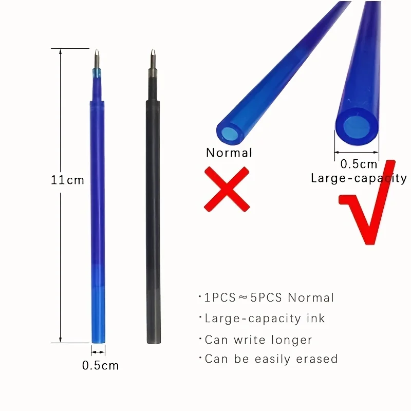 23pcs/set Ink Erasable Gel Pen with Refill Set Office Writing Stationery erasable gel pens