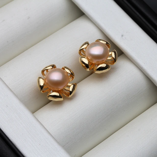 Buy Kairangi by Yellow Chimes Gold Metal Oval Shape Pearl Stud Earrings for  Women and Girls - 8 cm Online at Best Prices in India - JioMart.