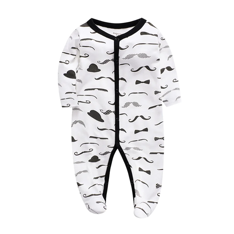 Baby Clothes 0-12Months Baby Rompers Newborn Girls&Boys 100%Cotton Long Sleeve Infant Clothing Pajamas Overalls