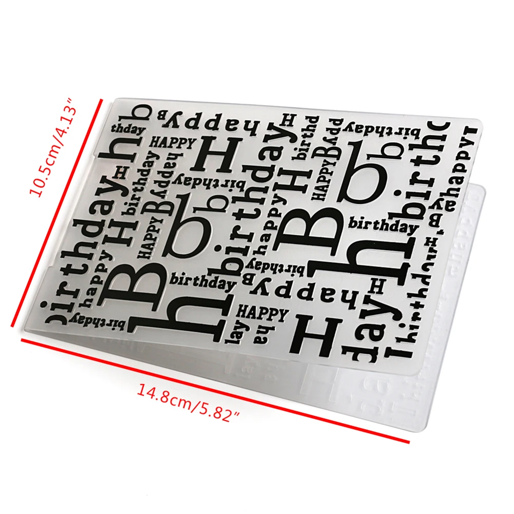 Plastic Embossing Folders 14.8x10.5x0.2cm DIY Embossing Card Handmade Album Decoration for Christmas Decoration for Scrapbooking