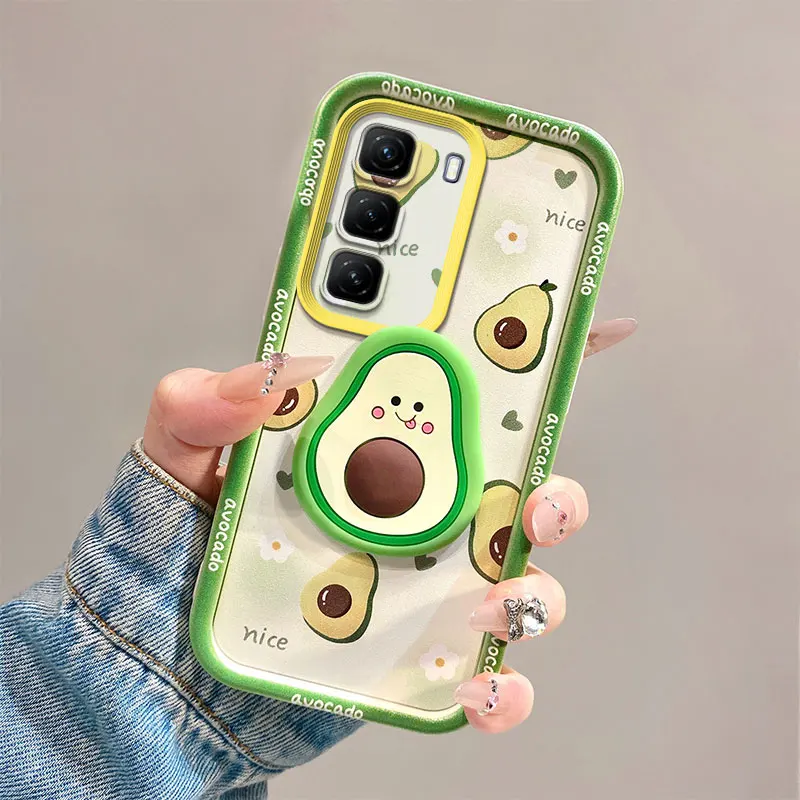 3D Floral Full Screen Phone Case with Wrist Strap Cover