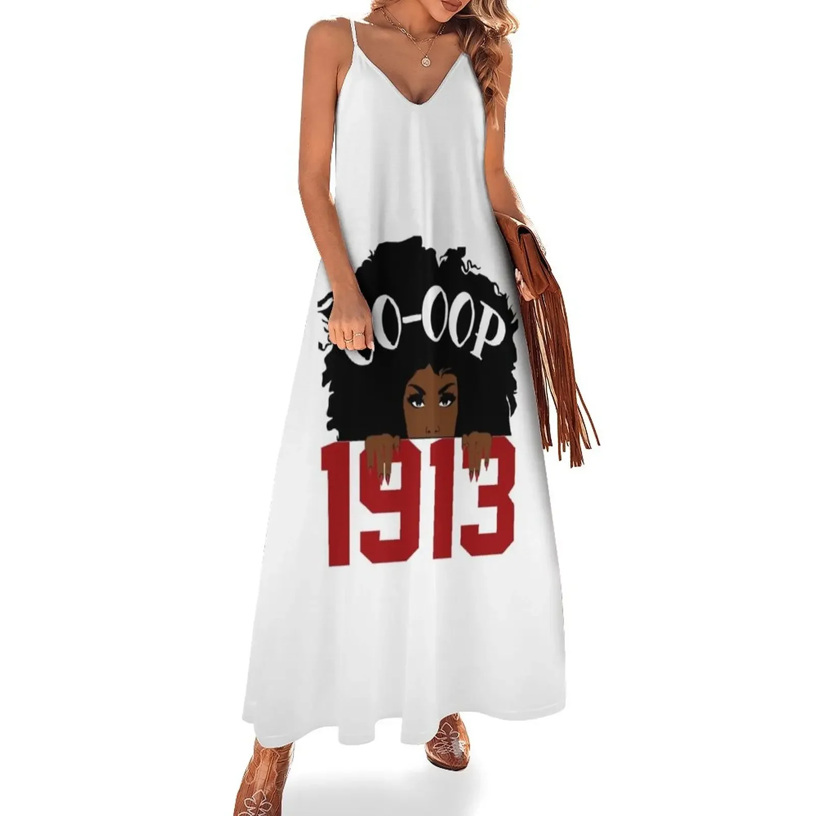 

OoOop DST Paraphernalia Delta 1913 Sorority Sleeveless Dress Dance dresses