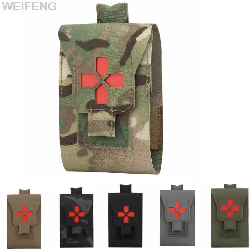 

Tactical Mini IFAK Pouch Medical EDC Bag First Aid Kits Waist Pocket for Survival Emergency Camping Hiking Hunting Accessories