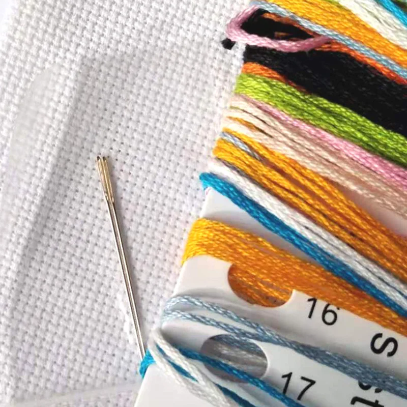 Cross Stitch Kits P82 Cross Stitch Kits Cross-stitch Embroidery Sets Needlework Set Threads Pin Needle Cushion Biscornu Counted Cross-Stitching