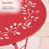 Indoor/Outdoor 3-Piece Bistro Set Folding Table and Chairs Patio Seating 6