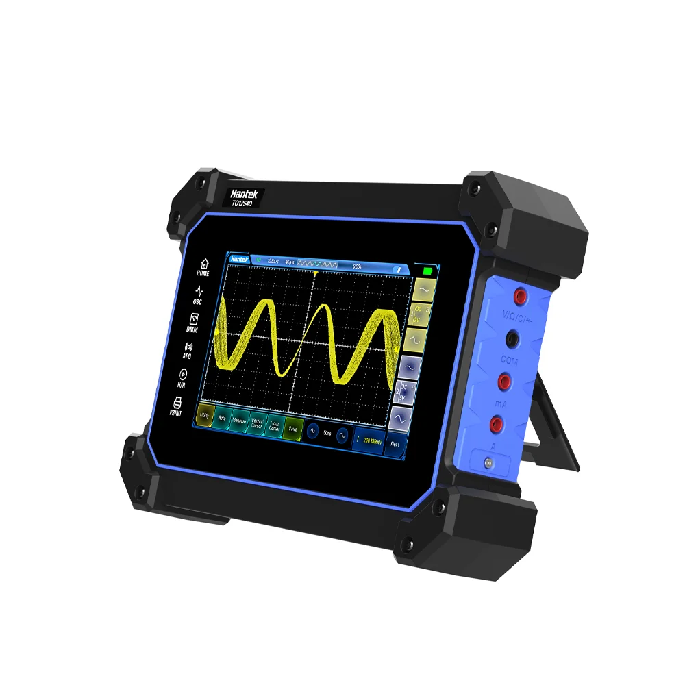Hantek TO1112D Touch Screen Digital Oscilloscope 2 Channels 110Mhz Bandwidth + Signal Source + Multimeter