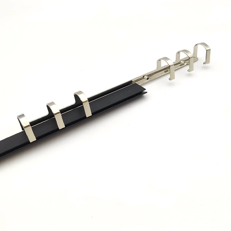 A5 Metal Binding Clips 6 Rings Spiral Binder with Black Slider Loose-leaf 20 Holes Notebook File Folder Steel Clip Accessory