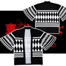

Anime Tokyo Revengers T-shirt Sano Manjirou Ken Ryuguji Haori Polyester Summer Short-sleeve Tees tops Cosplay Costume
