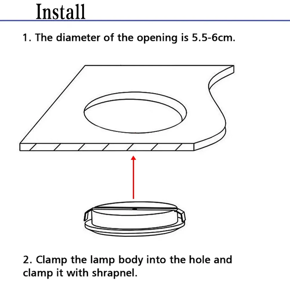 LED Outdoor Spot Downlight IP65 Waterploor Yacht Boat Camper Light 3W DC12/24V Bathroom Ceiling Lamp Recessed Cabinet Spotlights