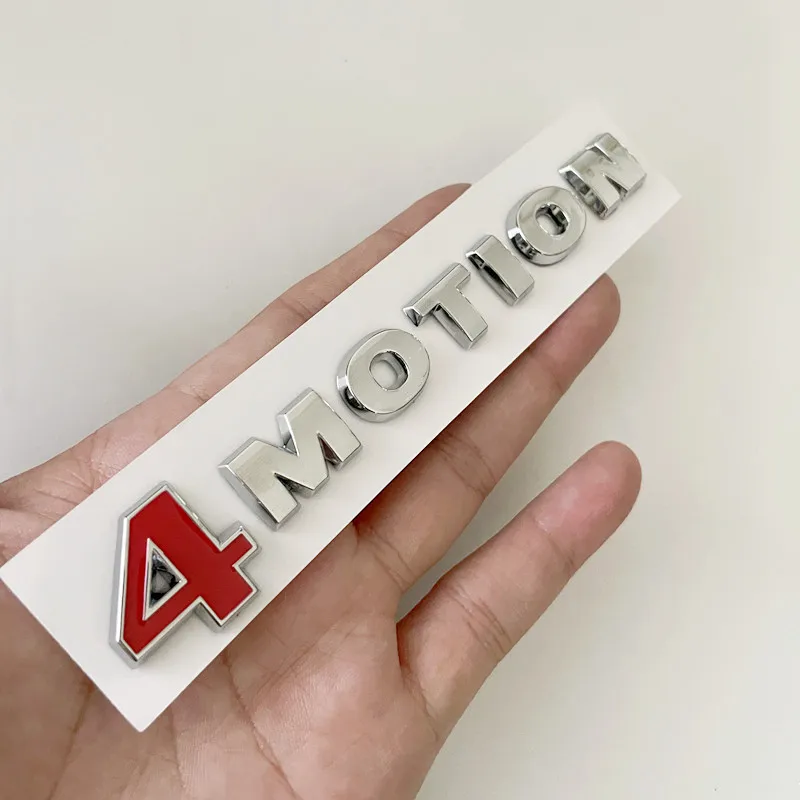 폭스바겐 파사트 B6 폴로 티구안 투아렉 골프 MK4 VW 4 모션 스티커 4모션 엠블럼 배지 액세서리용 3D ABS 자동차 문자