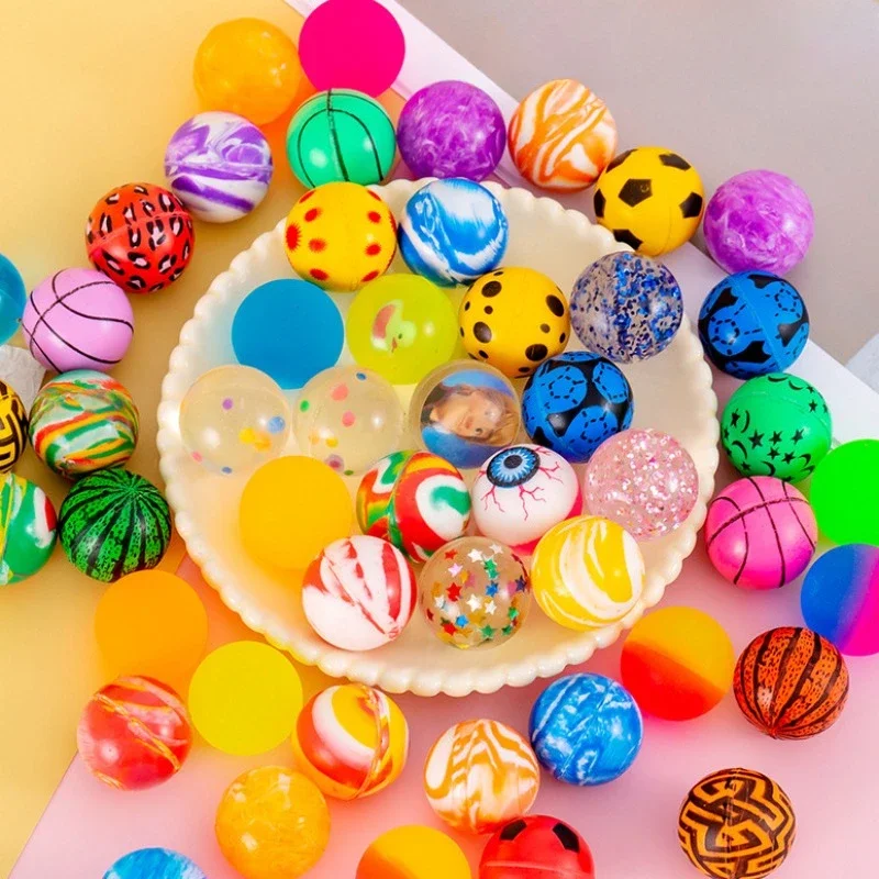 10/20/30Pcs Bouncy Ball Toys Kid Birthday Party Favors Gifts for Guests Rubber Bouncing Ball Pinata Goody Bag Fill Prizes