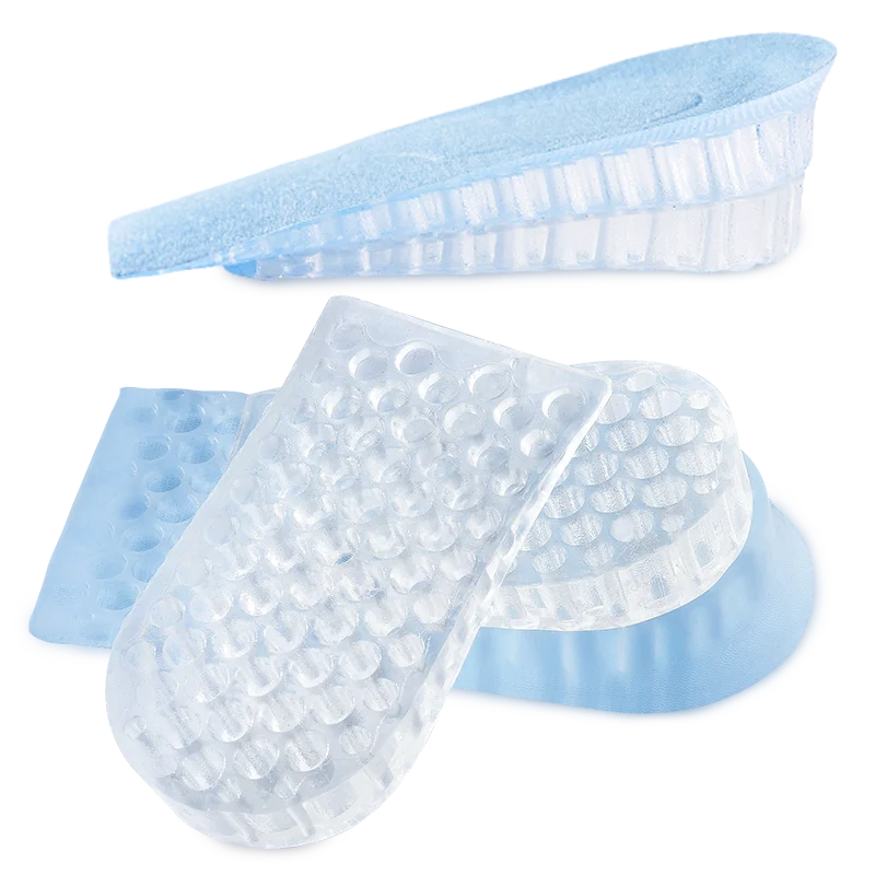 1 Pair Invisible Height Increase Insoles Women Men Half Insole 3-4-Layer Air Up Lifts Elevator Shoes Pad Heel Lifting Insert