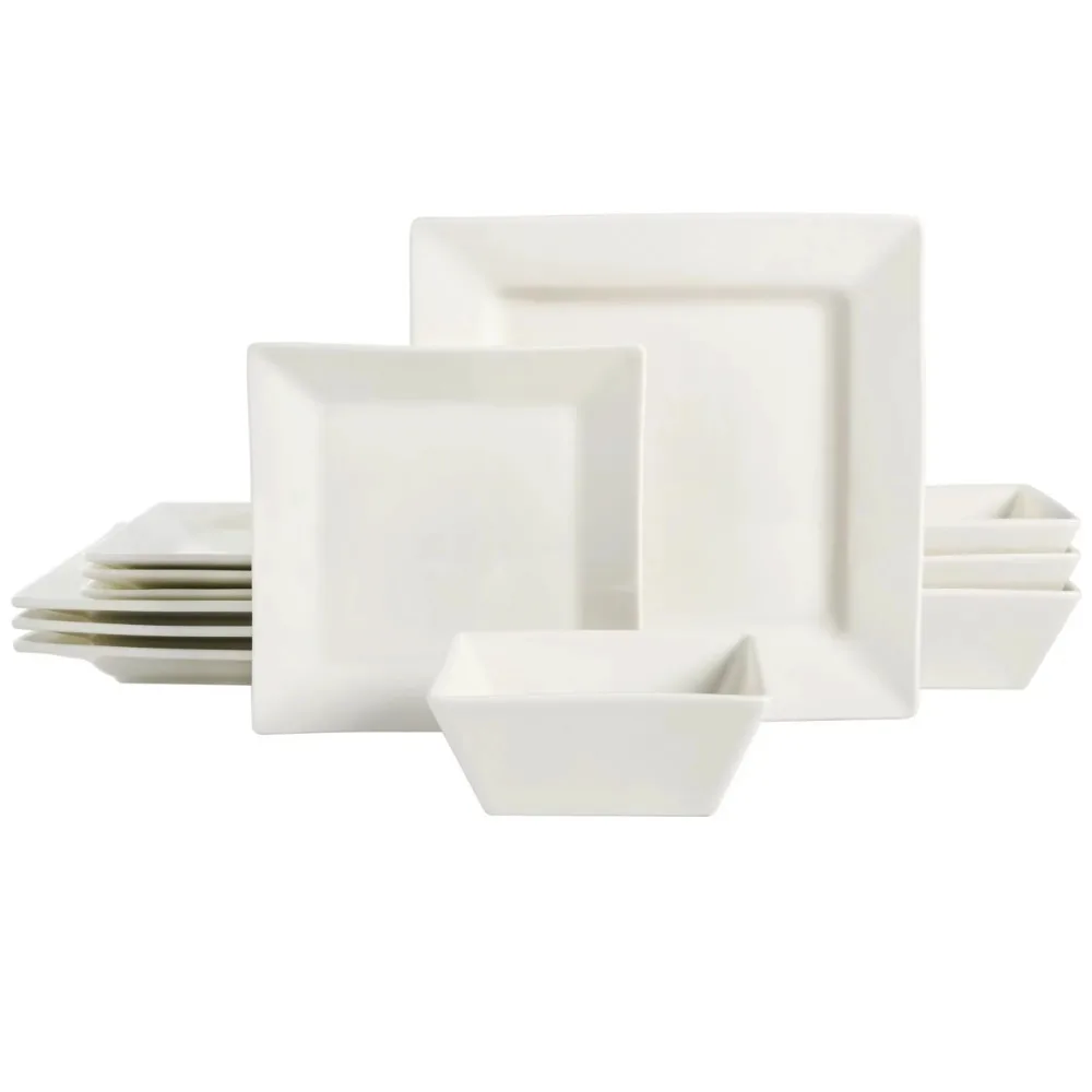 Повседневная-жесткая-квадратная-красивая-керамическая-посуда-белого-цвета-из-12-предметов