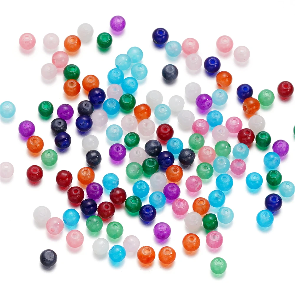 모조 옥 라운드 유리 비즈 팔찌, 느슨한 비즈 쥬얼리 액세서리, DIY 목걸이, 발찌 쥬얼리 제작, 50-200 개, 4mm Best5 모조 옥 라운드 유리 비즈 팔찌, 느슨한 비즈 쥬얼리 액세서리, DIY 목걸이, 발찌 쥬얼리 제작, 50-200 개, 4mm Best5