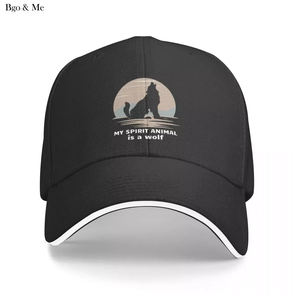 

2023 New My Spirit Animal Is A Wolf-Cool Graphic Baseball Cap New In The Hat New In Hat Caps Women Men's