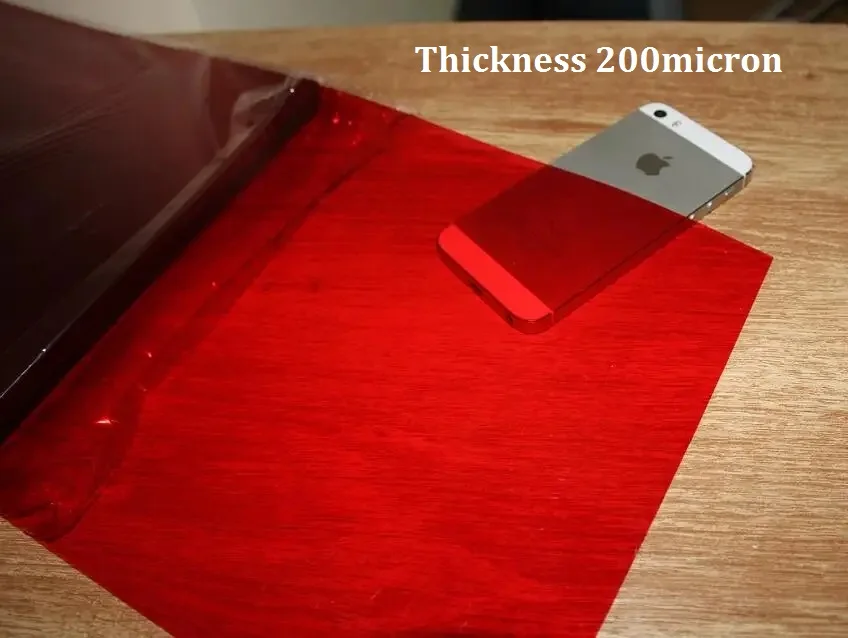 A4 PVC Binding Cover Transparent Plastic Acetate Sheets Thickness 200micron