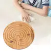 Wooden Labyrinth Game Learning Educational Toy Maze Board Game Ball Maze Game 4