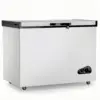 10 Cu Ft Deep Freezer - Large Chest Freezer with Removable Basket and Adjustable Thermostat - Freestanding Top Open Door Compact 1