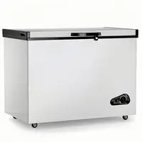 10 Cu Ft Deep Freezer - Large Chest Freezer with Removable Basket and Adjustable Thermostat - Freestanding Top Open Door Compact 1