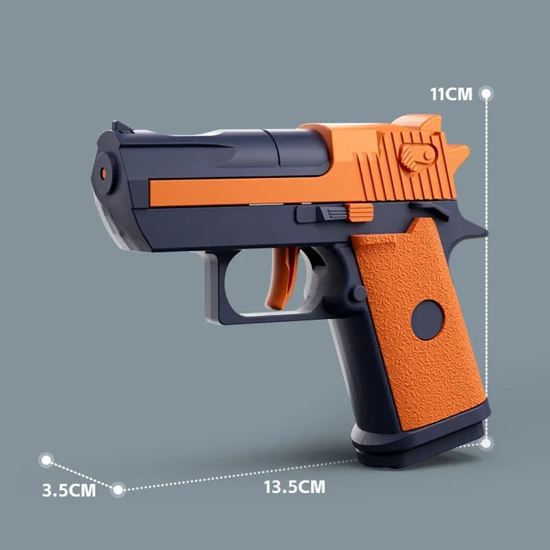 Hot Mini Desert Eagle Mechanical Continuous Firing Water Gun Small Pistol Summer Outdoor Beach Poor Toy Shoot Water Gun for Kids 5