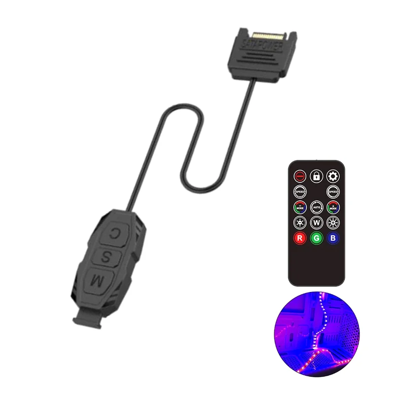 

Мини-контроллер Argb, 5 В, 3 контакта на SATA