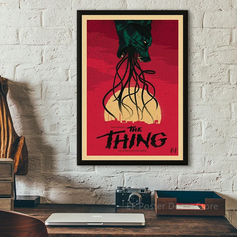 Description Picture 4 of itemMonsters Movie Poster Retro Kraft Paper Prints Vintage Home Decor Picture Living Room Decoration Horror Film Art Wall Painting