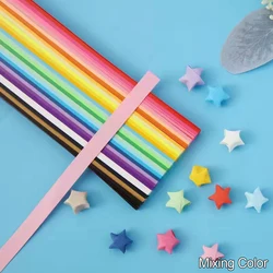 Vibrant Double - Sided Origami Star Paper Strips - 540 Sheets in 27 Colors for DIY Crafts & Home Decor (09 - Mixing color)