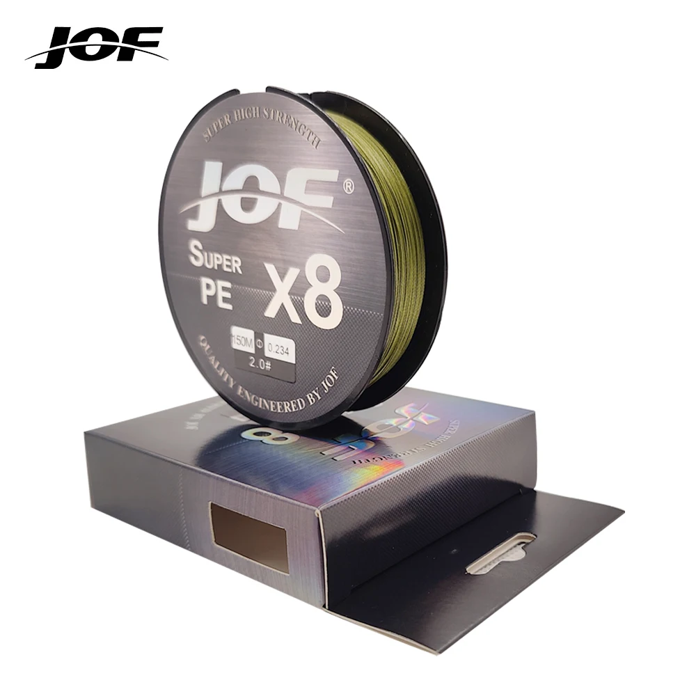 

JOF X8 500M 300M 150M Braided Fishing Line 8 Strands MultiColor Multifilament Saltwater PE Line 15 20 30 40 50 60 80 100LB